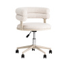 Стул офисный Ponty светло-серый серые ножки Stool Group Bebe Office Chair OTE-CL 113 beig.l