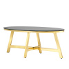 Журнальный стол 100х50 Альба стекло чёрный Stool Group ECT-095-O-TG
