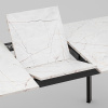Стол Batu New 120-160 D80 Азул оникс подстолье черное Stool Group AV 1209/1-1200/800-C509-9005