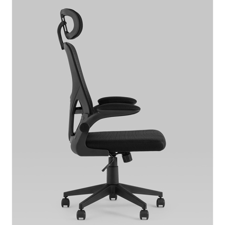 Кресло офисное TopChairs Airone чёрный Stool Group D-502 black
