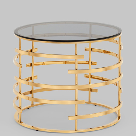 Журнальный столик Инфлюэнс D60 стекло Stool Group EET-181-TG
