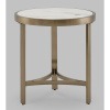 Журнальный столик Адриана D50 светлая керамика Stool Group EET-223-BRCG-BDFL