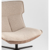 Кресло лаунж Sway бежевый с коричневым Stool Group DM7638 OTE-LAKE120+L.BROWN