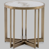 Журнальный столик Алиада D55 светлая керамика Stool Group EET-279-BRCG