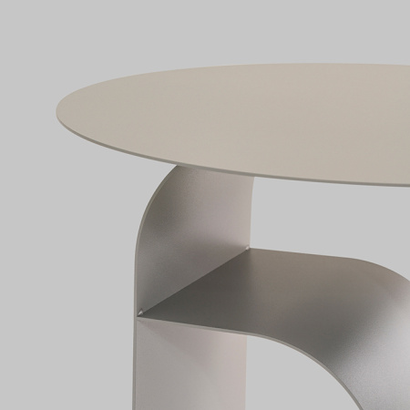 Журнальный столик Arwel металл серый Stool Group MT-140 DB-006