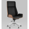 Кресло офисное TopChairs Crown чёрный Stool Group A312 8383-29 walnut back