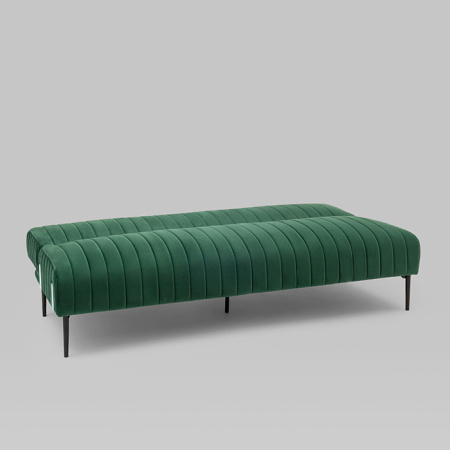 Диван прямой Дрезден велюр зелёный Stool Group vd-drezden-b19