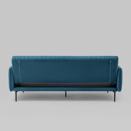 Диван прямой Дрезден велюр синий Stool Group vd-drezden-b29