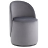 Пуф Loreen вращающийся велюр серый Stool Group LV-100-H14-PM