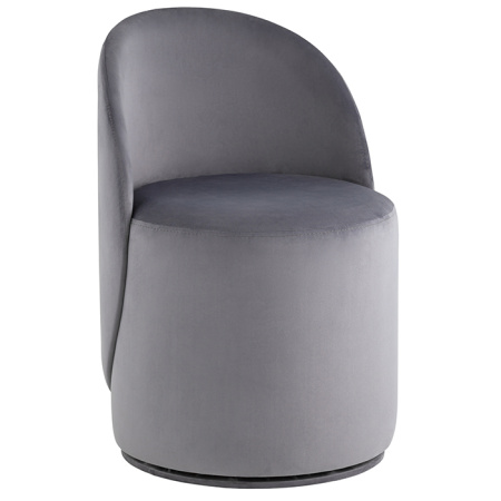 Пуф Loreen вращающийся велюр серый Stool Group LV-100-H14-PM
