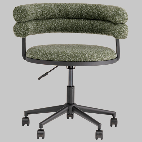 Стул офисный Ponty зелёный чёрные ножки Stool Group Bebe Office Chair OTE-CL 355 bl.l
