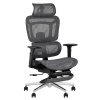 Кресло офисное TopChairs Nimbus серый Stool Group YF-W938A bl.sh. ST982-2 grey