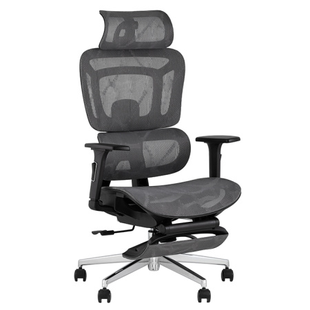 Кресло офисное TopChairs Nimbus серый Stool Group YF-W938A bl.sh. ST982-2 grey