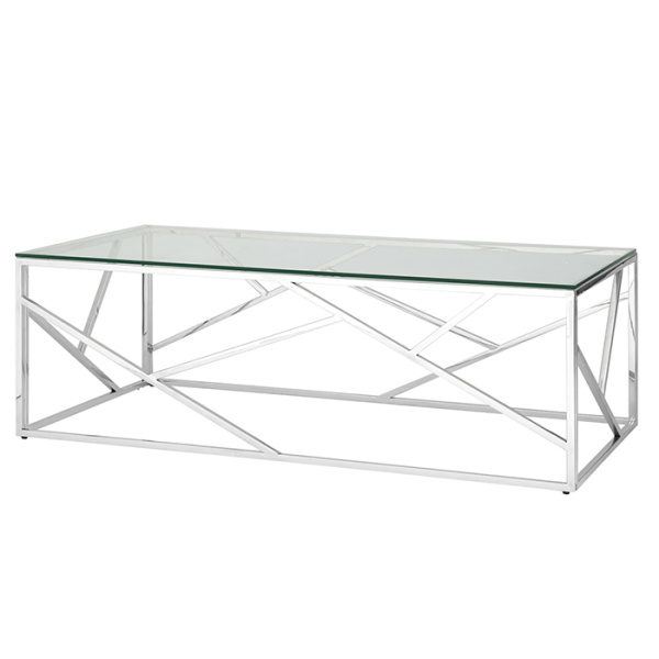 Журнальный стол 120х60 Арт Деко стекло Stool Group ECT-015