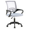 Кресло офисное TopChairs Simple серый крестовина чёрная Stool Group OUE-2501 grey