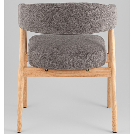 Стул Zubo с деревянными ножками темно-серый Stool Group DM4729-1 OTE-Q-456 D.GREY