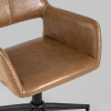 Стул офисный Филиус экокожа коричневая Stool Group FILIUS