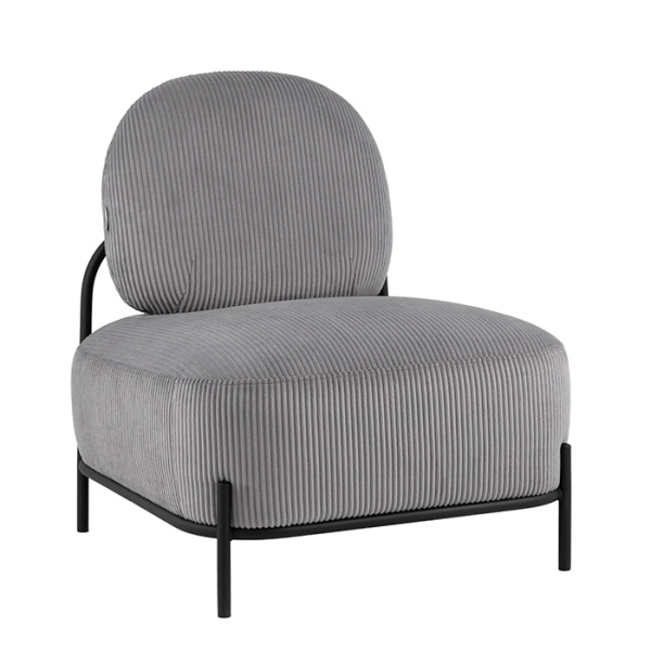 Кресло Стоун велюр рельефный светло-серый Stool Group vd-stone-cl-steel