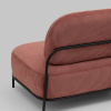 Диван Стоун велюр рельефный коралловый Stool Group vd-dv-stone-cl-coral