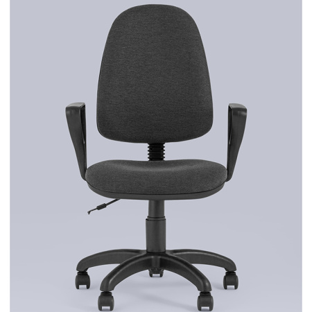 Кресло компьютерное Престиж серое Stool Group prestige_grey