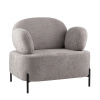 Кресло Кэнди букле светло-серый Stool Group vd-candy-cm82