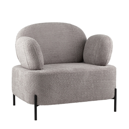 Кресло Кэнди букле светло-серый Stool Group vd-candy-cm82