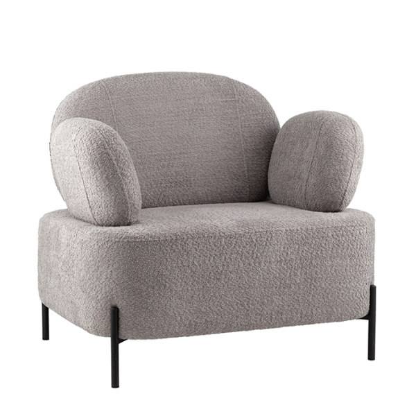 Кресло Кэнди букле светло-серый Stool Group vd-candy-cm82