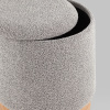 Пуф с ящиком Холли S букле серый Stool Group 21B810BCB-M BCB-10
