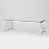 Журнальный стол 120х60 Бруклин стекло Stool Group ECT-013