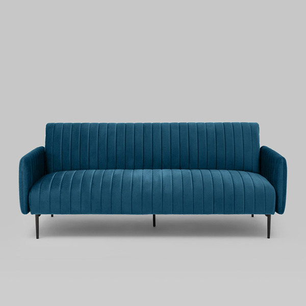 Диван прямой Дрезден велюр синий Stool Group vd-drezden-b29