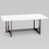 Журнальный столик Нэйтан 122х61 белый мрамор Stool Group ECT-0106-GM