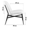 Кресло-лаунж Ease белый Stool Group DM5052 BMG2635-1 White