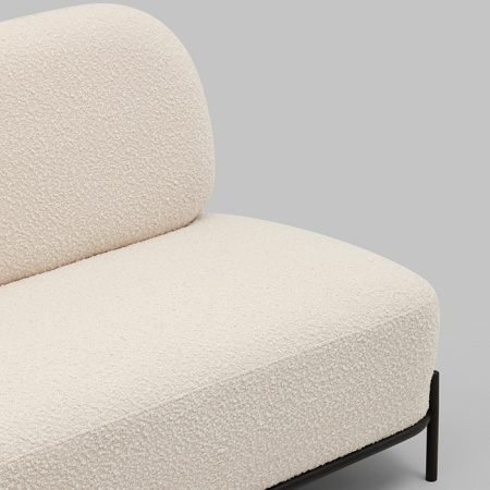 Диван Стоун букле молочный Stool Group vd-dv-stone-tr-milk