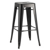 Стул барный Tolix чёрный Stool Group YD-H765 LG-01