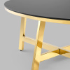 Журнальный стол 100х50 Альба стекло чёрный Stool Group ECT-095-O-TG