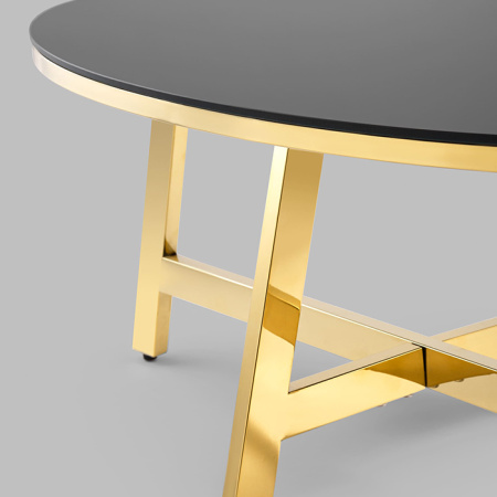 Журнальный стол 100х50 Альба стекло чёрный Stool Group ECT-095-O-TG