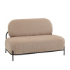 Диван Стоун велюр рельефный бежевый Stool Group vd-dv-stone-cl-cream