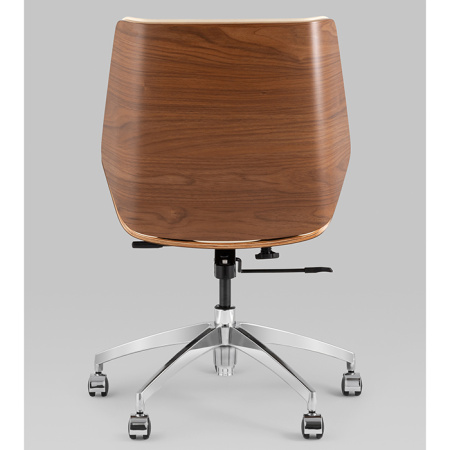 Кресло офисное TopChairs Crown бежевый Stool Group A312-A 8383-1 walnut back