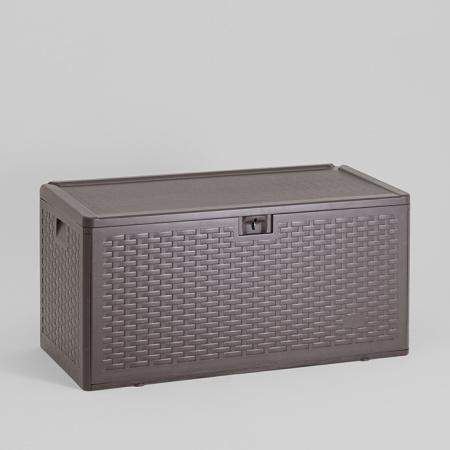 Стол-сундук пластик коричневый 110х55 276л Stool Group YX-DB73H