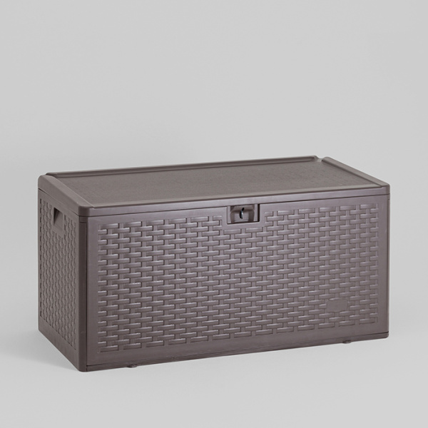 Стол-сундук пластик коричневый 110х55 276л Stool Group YX-DB73H