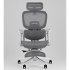 Кресло офисное TopChairs Prodigy с оттоманкой серый Stool Group D-566-1 grey