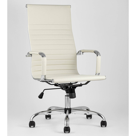 Кресло офисное TopChairs City бежевое Stool Group D-101H beige