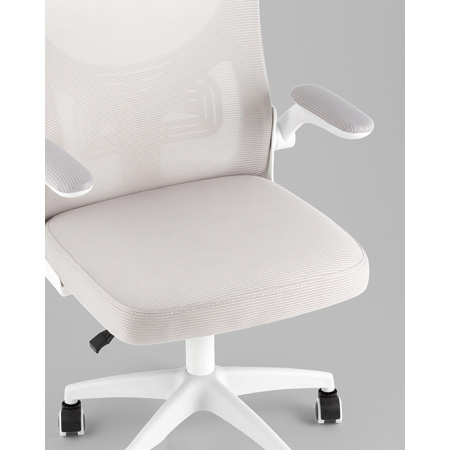 Кресло офисное TopChairs Core серый Stool Group OUE-2504-HR w.pl grey mesh
