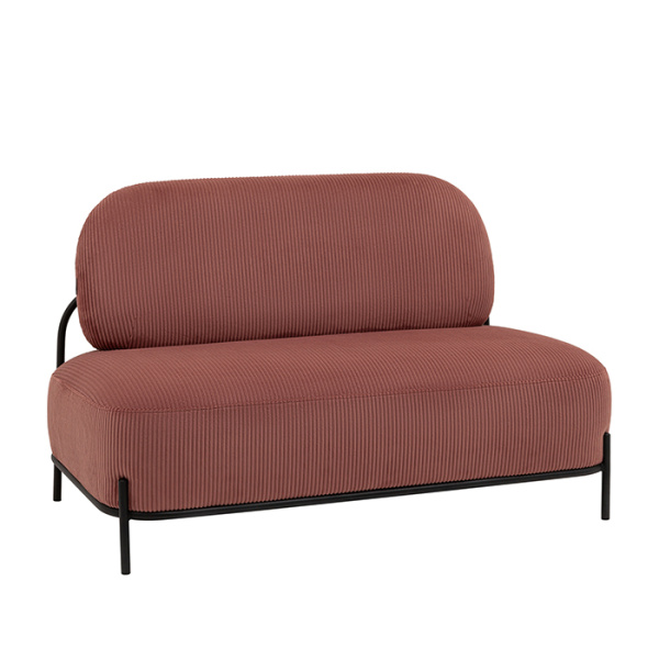 Диван Стоун велюр рельефный коралловый Stool Group vd-dv-stone-cl-coral
