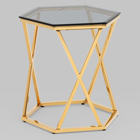 Журнальный столик Круз 48х42 стекло Stool Group EET-187-TG