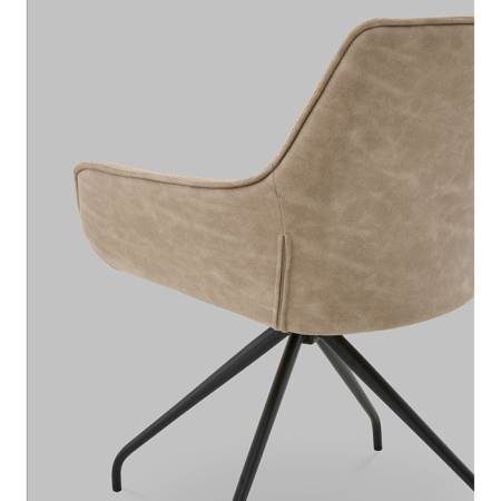 Кресло вращающееся Кимберли рогожка/замша бежевый Stool Group AV 344 W130/K02-K20PM-9005