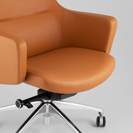 Кресло офисное TopChairs Ferris коричневое Stool Group A336 270-09