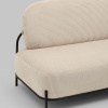Диван Стоун велюр рельефный молочный Stool Group vd-dv-stone-cl-bone