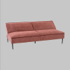 Диван прямой Кассель велюр рельефный коралловый Stool Group vd-cassel-cl-coral