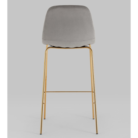 Стул барный Валенсия велюр серый Stool Group OS-001B HLR-18 gl